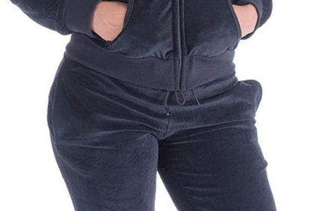 Velour Tracksuits Womens 2 Piece Sets Jogging Sweatpants Outfits