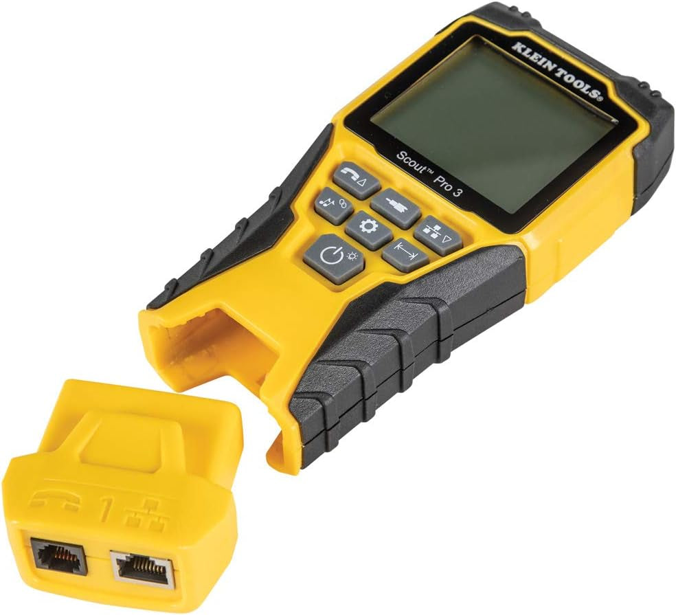 VDV501-851 Cable Tester Kit with Scout Pro 3 for Ethernet / Data, Coax / Video and Phone Cables, 5 Locator Remotes, Yellow
